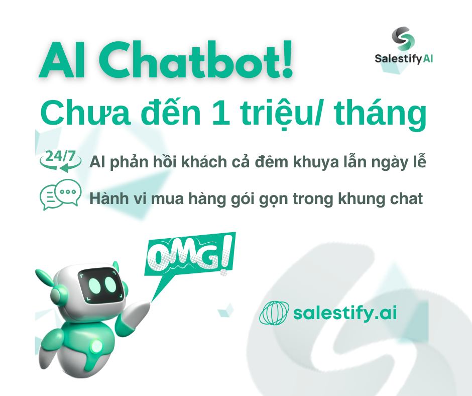 Chưa đến 1 triệu/tháng, Salestify AI mang đến một trợ lý ảo 24/7