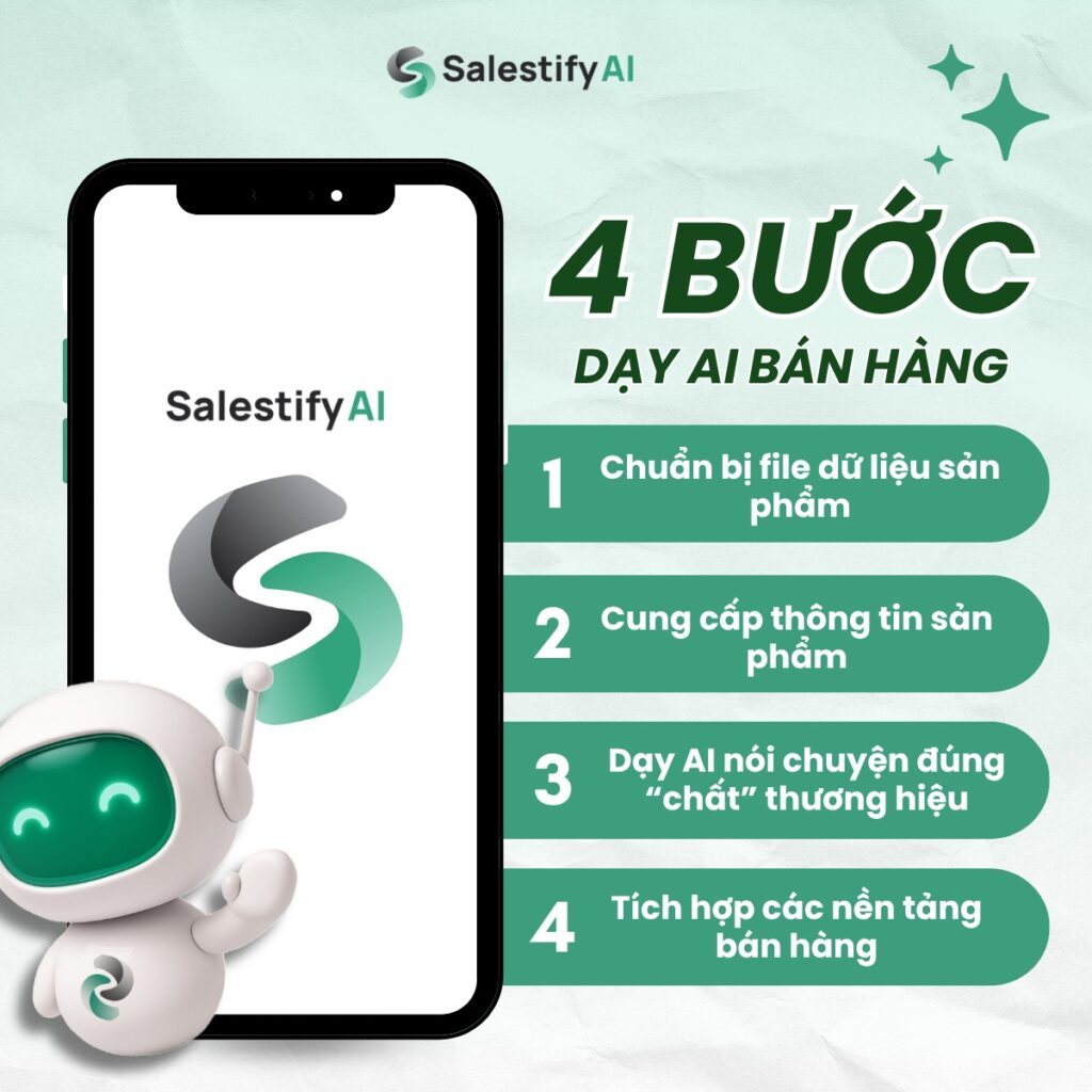4 bước chạy Chatbot bán hàng AI cơ bản mà doanh nghiệp nào cũng có thể làm được