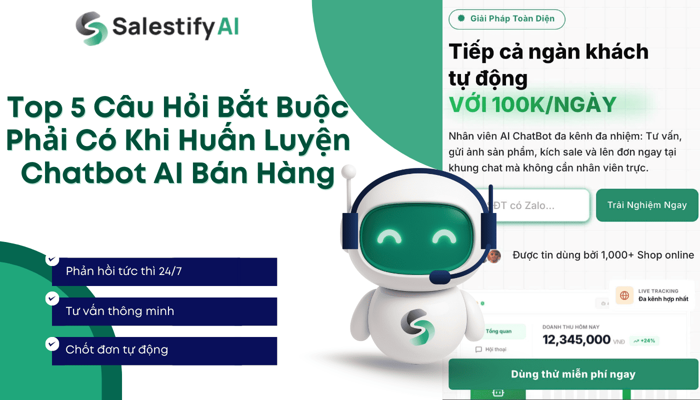 huấn luyện chatbot ai bán hàng